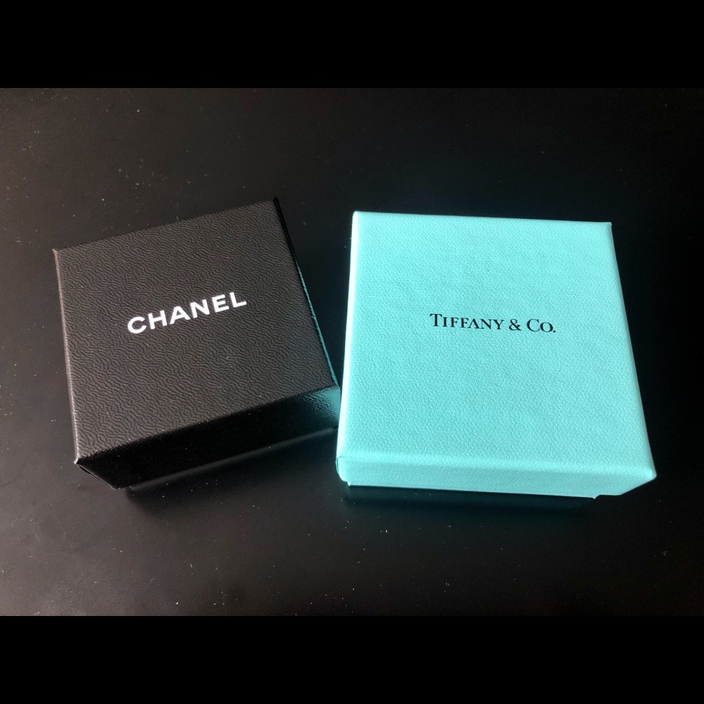 Chanel and Tiffany & Co Jewelry Boxes.